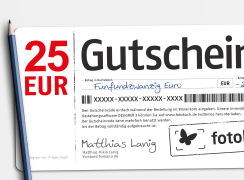Fotobuch Geschenkgutschein 25 Euro
