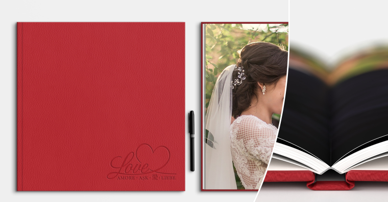 Fotobücher erstellen mit Prägung