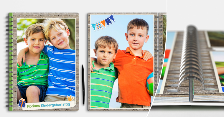Fotobuch erstellen mit Ringbindung DIN A4 hoch
