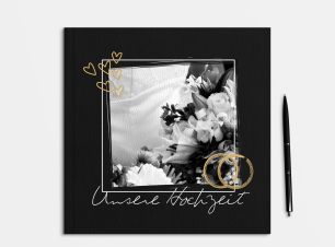 Fotobuch erstellen mit Prägung (Hochzeit)