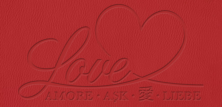 Fotobuch erstellen mit Prägeung Liebe