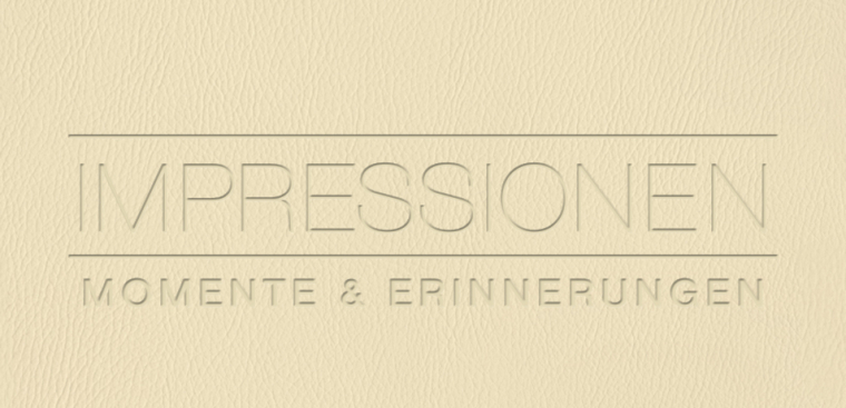 Fotobuch erstellen mit Prägung Impressionen