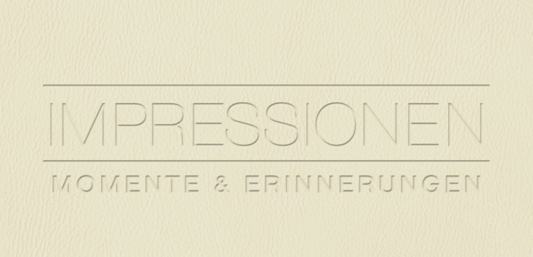 Fotobuch erstellen mit Prägung Impressionen