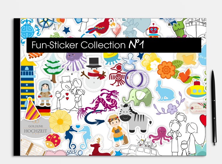 DESIGNER 3 Sticker für Fotobücher & Kalender