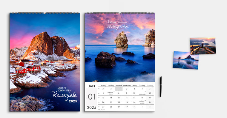 Fotokalender gestalten DIN A2 hoch