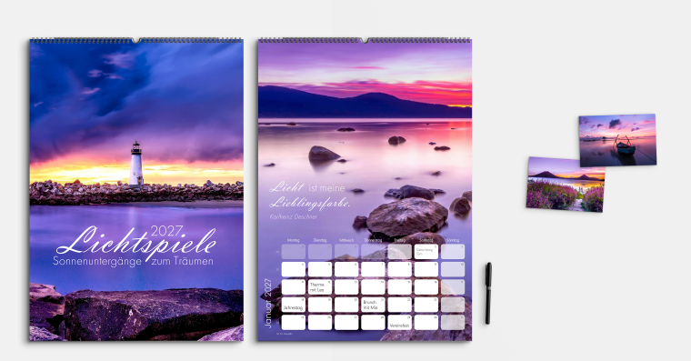 Fotokalender gestalten DIN A2 hoch