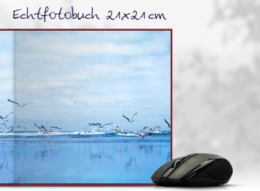 Echtfotobuch erstellen mit Prägung 21x21 cm quadratisch