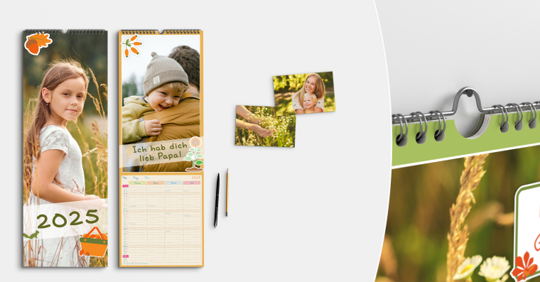 Fotokalender gestalten  A2 Slim (59x21 cm)