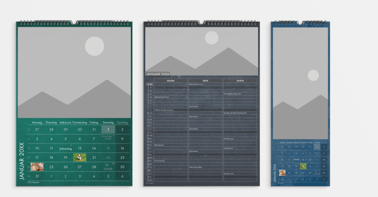 Jahreskalender Vorlage transparent