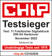 CHIP TESTSIEGER! Bestes Fotobuch, beste Software 12/2021