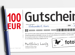 Wandbild Gutschein 100 EUR bestellen