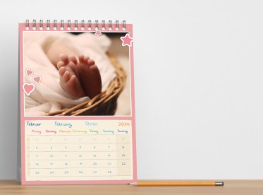 Tischkalender DIN A5 hoch oder quer gestalten