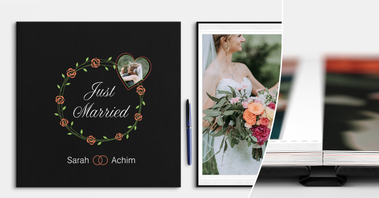 LayFlat Fotobuch erstellen mit Hardcover UV-Druck