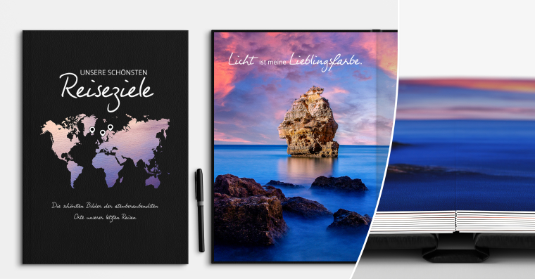 LayFlat Fotobuch erstellen mit Hardcover UV-Druck
