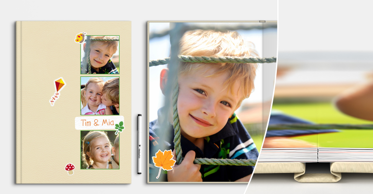 LayFlat Fotobuch erstellen mit Hardcover UV-Druck