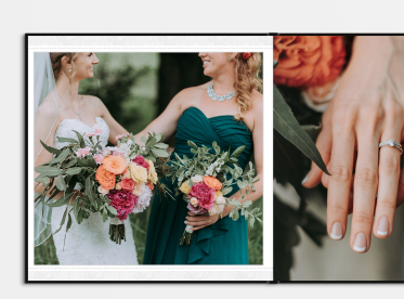 LayFlat Fotobuch erstellen mit Prägung 30x30 cm quadratisch