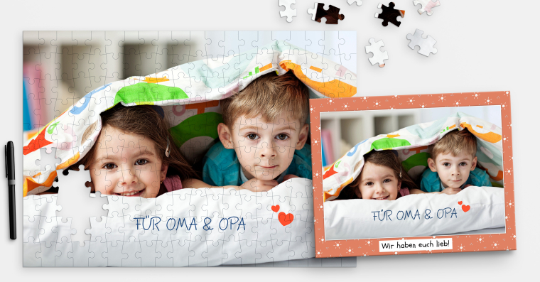 Fotopuzzle mit 200 Teilen inklusive Schachtel online bestellen