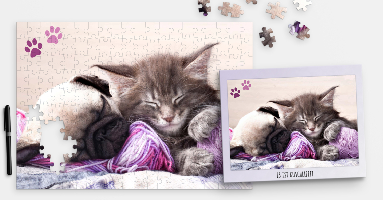 Fotopuzzle mit 200 Teilen inklusive Schachtel online bestellen