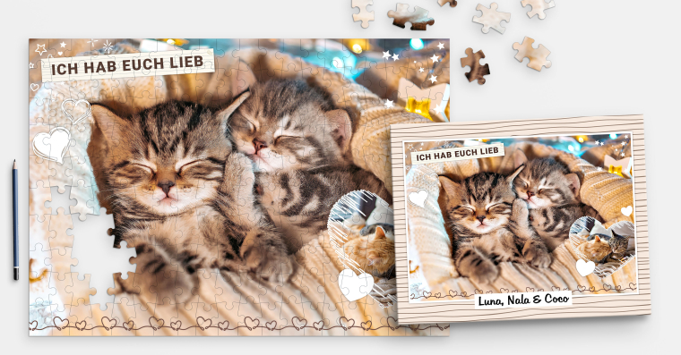 Fotopuzzle mit 200 Teilen inklusive Schachtel online bestellen