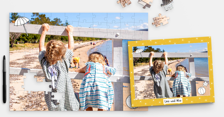 Fotopuzzle mit 100 Teilen inklusive Schachtel