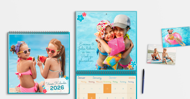 Fotokalender 30x30 cm Duplex gestalten