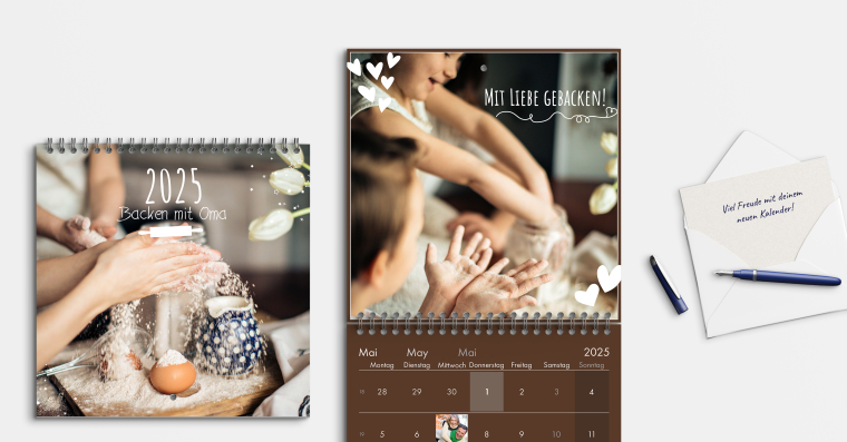 Fotokalender 21x21 cm Duplex gestalten