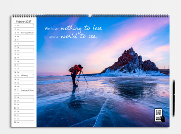 Fotokalender DIN A2 quer gestalten