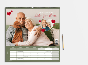 Fotokalender 42x42 cm quadratisch gestalten