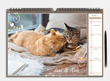 Fotokalender DIN A4 quer gestalten