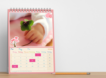 Tischkalender mit Aufsteller 