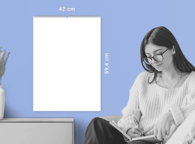 Kalender DIN A2 hoch gestalten
