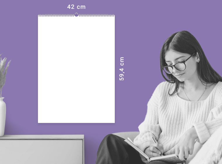 Kalender DIN A2 hoch gestalten