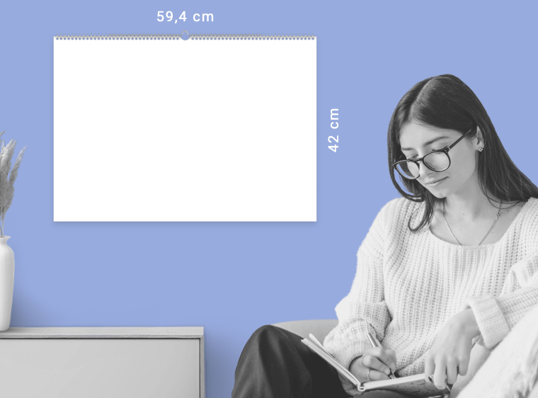 Kalender DIN A2 quer gestalten