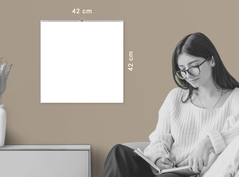 Kalender A2 quadratisch 42x42 cm gestalten
