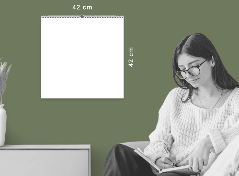 Kalender A2 quadratisch 42x42 cm gestalten