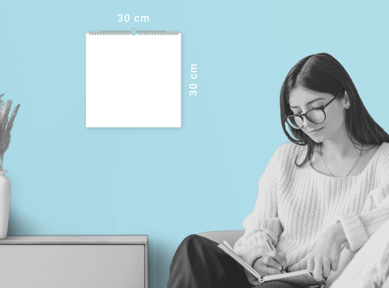 Kalender quadratisch 30x30 cm gestalten