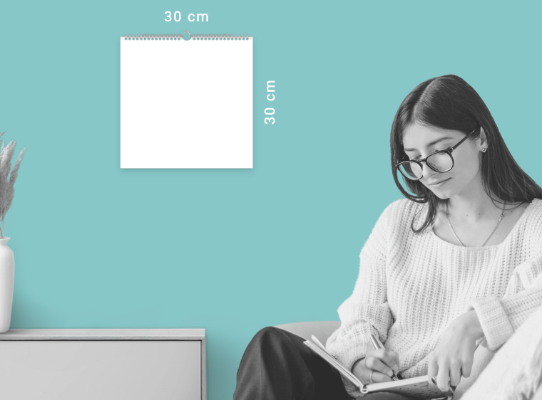 Kalender quadratisch 30x30 cm gestalten