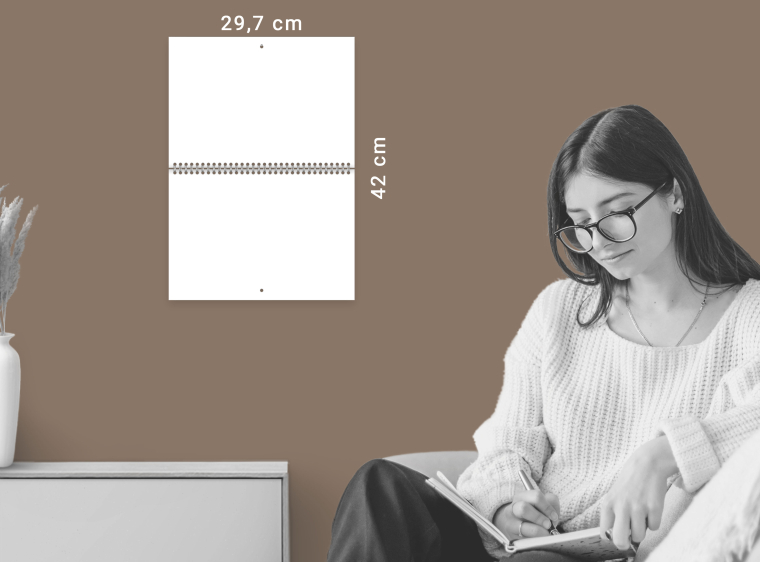 Duplex Kalender DIN A4 quer gestalten
