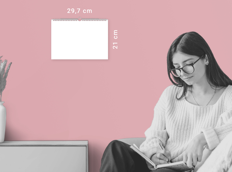 Kalender DIN A4 quer gestalten