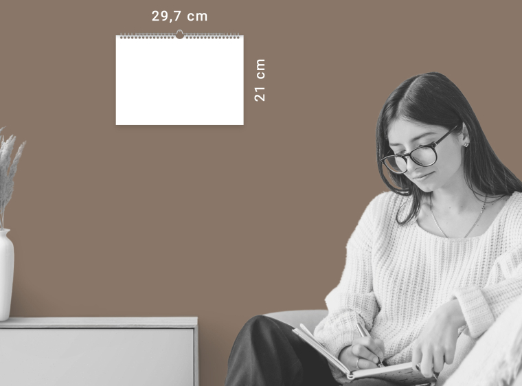 Kalender DIN A4 quer gestalten