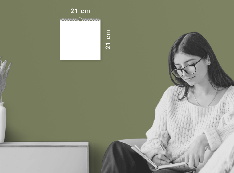 Kalender 21x21 cm gestalten