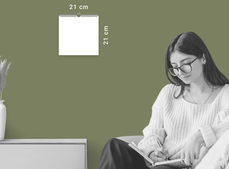 Kalender 21x21 cm gestalten