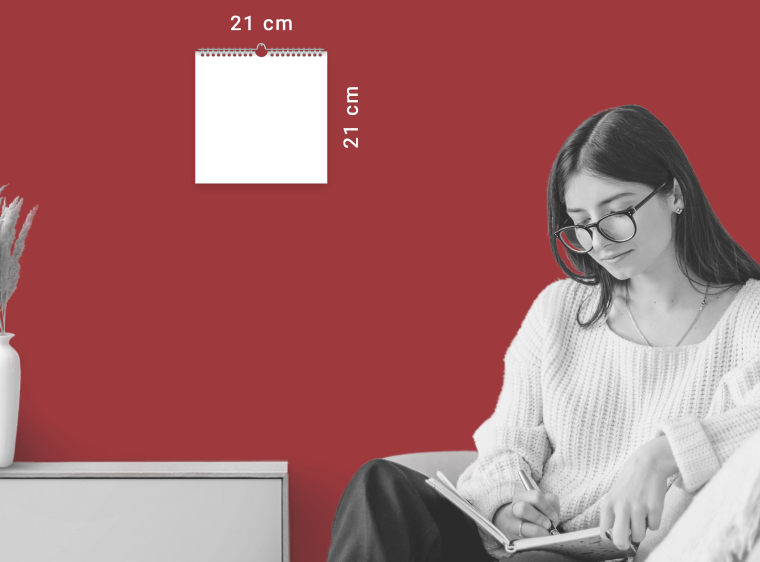Kalender 21x21 cm gestalten