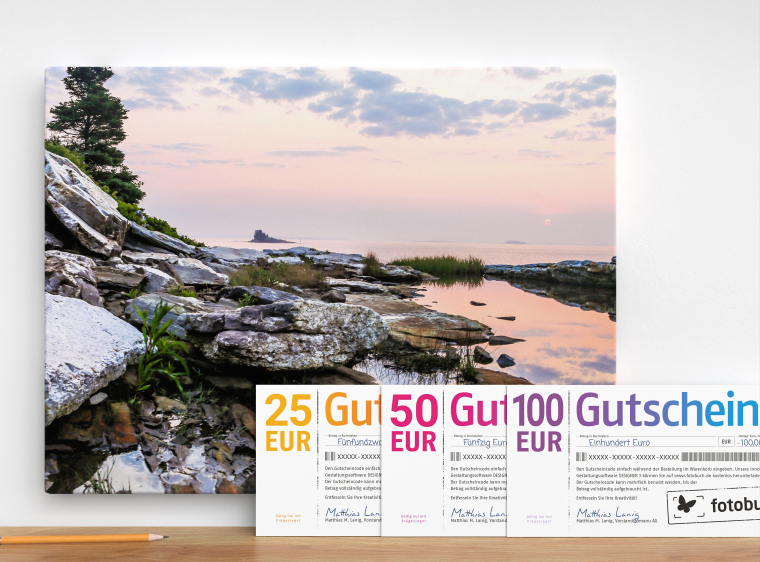 Wandbilder Geschenkgutschein