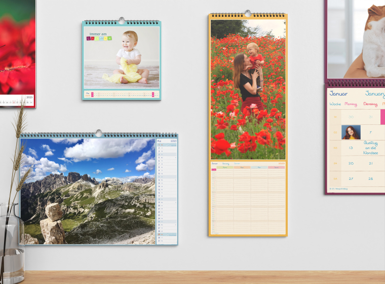 Fotokalender gestalten mit Vorlagen