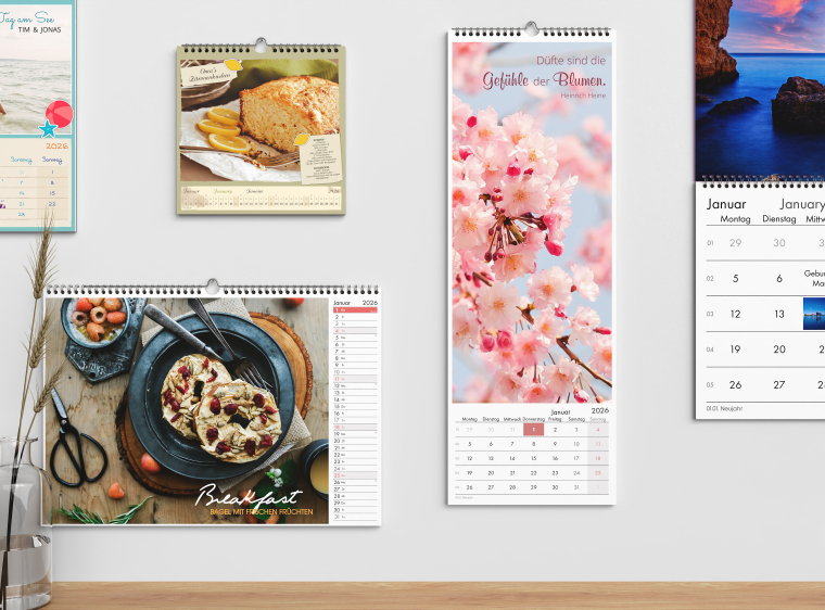 Fotokalender gestalten mit Vorlagen