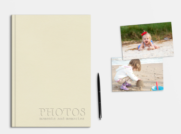 Fotobuch mit Prägung erstellen DIN A4