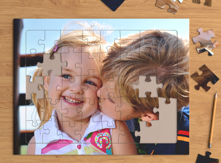 Fotopuzzle mit eigenem Foto 40 Teile inkl. Puzzlerahmen