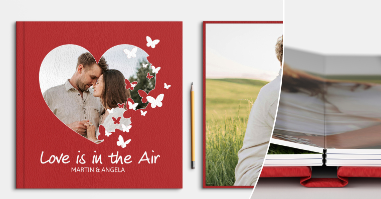 LayFlat PRO Fotobuch erstellen mit UV-Druck 21x21 cm
