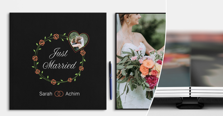 Exklusives LayFlat PRO Fotobuch erstellen mit UV-Druck 30x30 cm